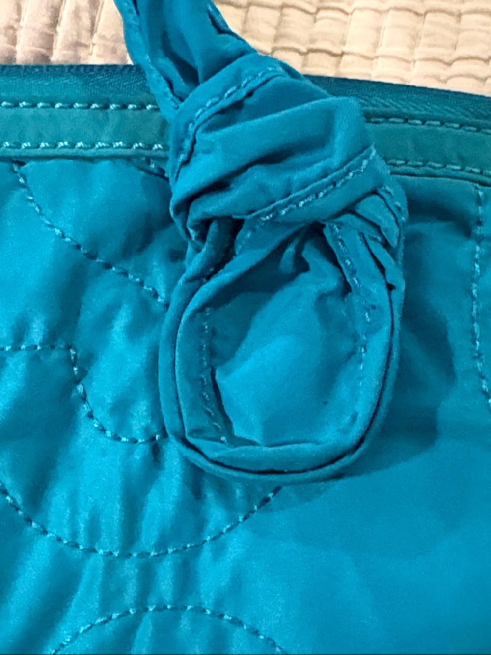 FINAL PRICE Marc by Marc Jacobs Teal Quilted Laptop Tote with Removable Strap - Picture 6 of 7